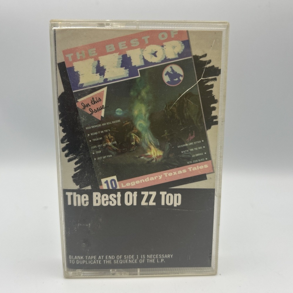 ZZ Top Best of Cassette Tape Tush Legs Gimme Loving Just Got Paid 70s Rock Hits